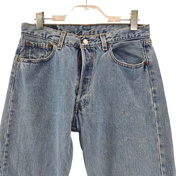 Vintage Levi's 501 Jeans Men 34x36 (Actual 32x34.5) 90's 100% Cotton USA Grunge - Picture 2 of 14